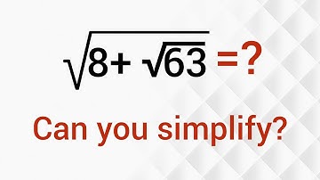 Poland l Can you solve? l A Nice Square Root Simplification Problem l Algebra l Math Olympiad