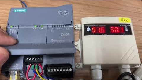 S7-1200 เชื่อมต่อเซนเซอร์ RS485 Modbus อ่านค่าอุณหภูมิ ความชื้น ผ่าน BD