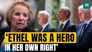 Ethel Kennedy honoured in Washington memorial; Biden, Obama and Clinton pay tribute | N18G