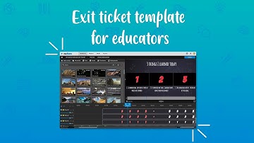How to create an exit ticket using a template