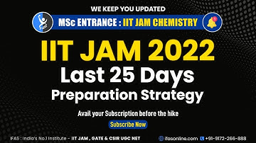 How To Crack IIT JAM Chemistry | 1 Month Strategy for IIT JAM Chemistry