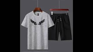 Trendy Fashion Small Wings Printed Tracksuit Soft Fabric Summer T-shirt & Short New Arr..... screenshot 1