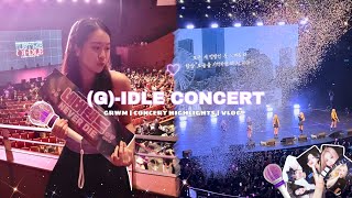 (G)-IDLE Concert VLOG | GRWM   Concert Highlights 💜✨ #Gidle