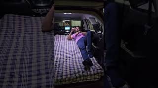 Tata Safari Camper Setup | Smart Sleeping Arrangement in SUV#carcamping #tatasafari