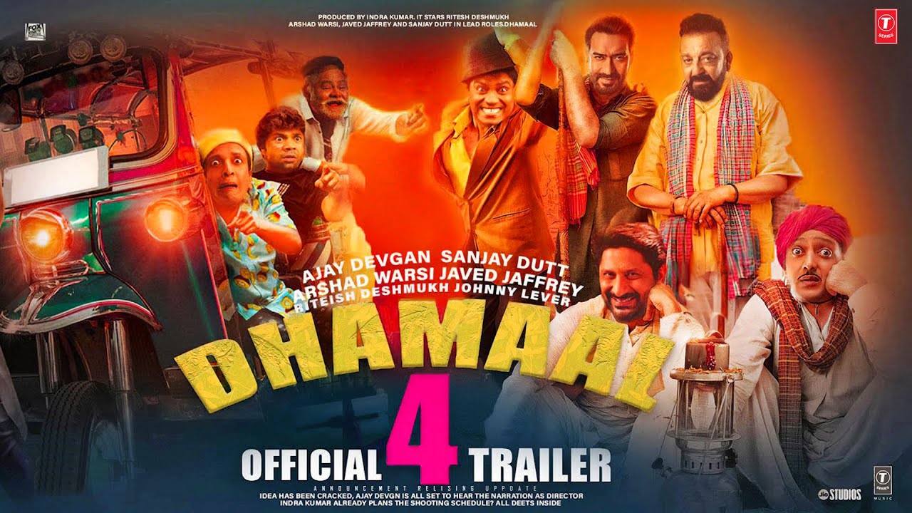 Dhamaal 4 Official Trailer Ajay devgan Sanjay dutt Arshad Warsi