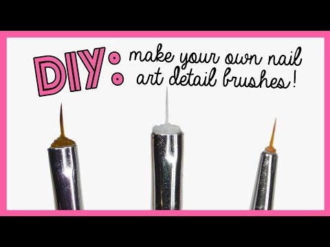 DIY: Make your own nail art detail brushes!