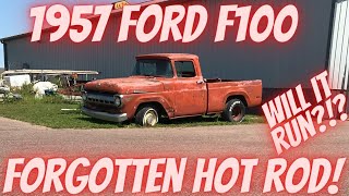Forgotten 1957 F100 Hot Rod Pickup Truck!! Abandoned for 40 Years! Will it Run?!?