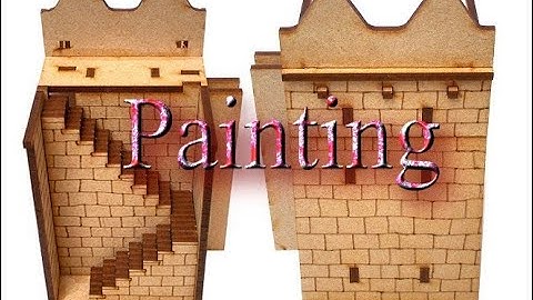 MDF Terrain Episode 3 Painting Building 1