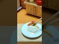 Miniature Food #shorts #86 Omelette rice - cooking / チーズソースのオムライス / 오므라이스