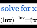 OLYMPIAD NATURAL LOGARITHMIC EQUATION