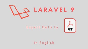 Laravel 9 - Export PDF in English