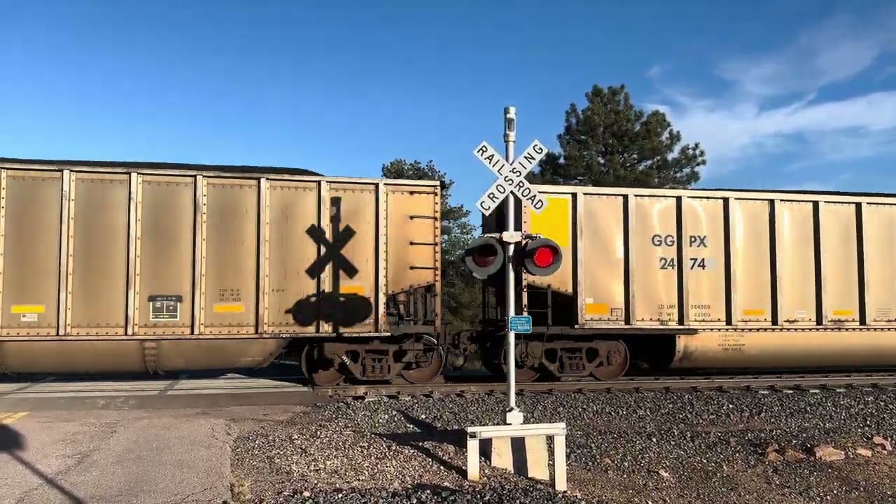 Southbound bnsf coal train in the late afternoon 