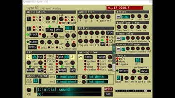 Messing around with synth 1 v1.12