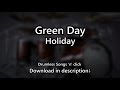 Green Day - Holiday - Drumless Songs 