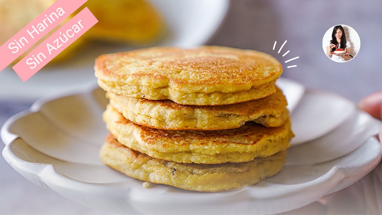 PANCAKES ESPONJOSOS Con 3 Ingr. Sin Harina y Sin Azúcar Auxy YouTube