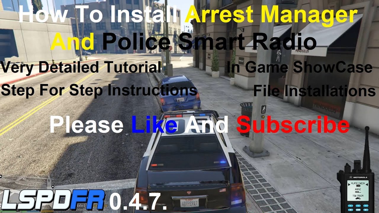 How To Install Arrest Manager And Police Smart Radio.