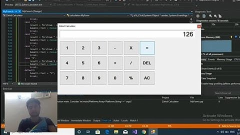 How to make a GUI Calculator with Buttons in Visual C++ using CLR