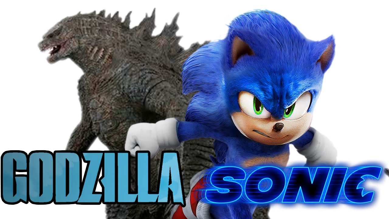 Monsterverse vs Sonic movie stop motion fight