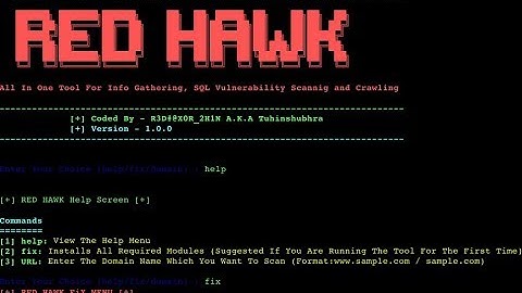 RED HAWK | KALI LINUX |