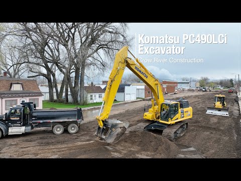 Crow River uses its new Komatsu PC490LCi excavator to save time and money - video from Rmsequipment