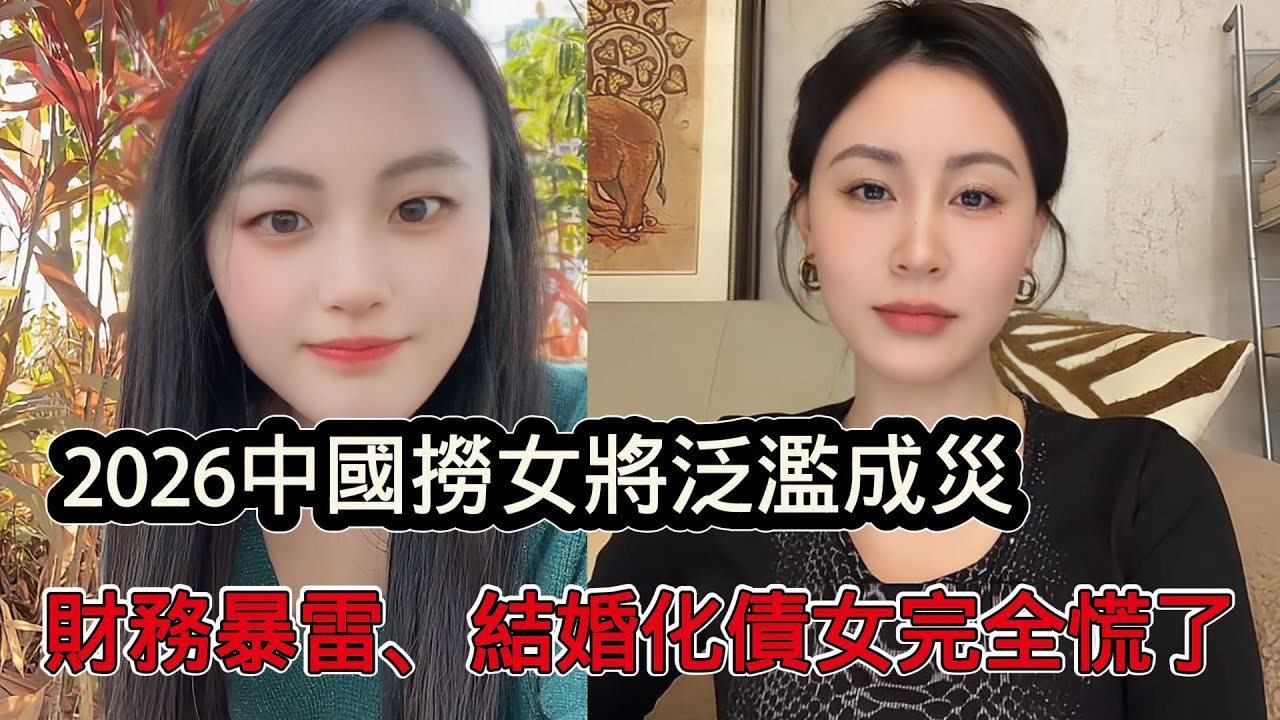 2026年中國撈女將氾濫成災，財務暴雷之後，大量結婚化債女湧入相親市場找接盤俠