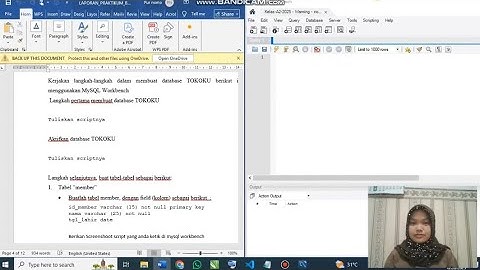 Tutorial Pembuatan Database, Tabel, dan Memasukkan Data Menggunakan MySQL Workbench dan XAMPP