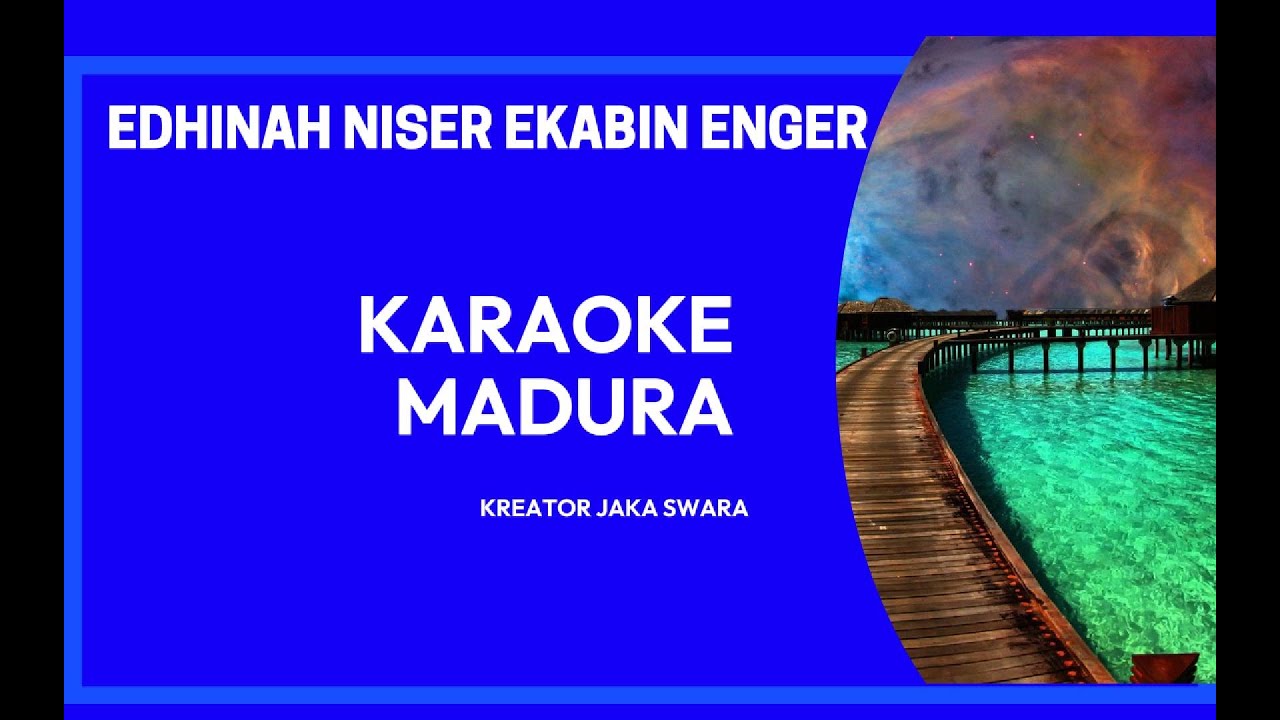 EDINA NISER EKABIN ENGER NADA COWOK  KARAOKE