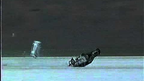 Racing Beat RX-7 crash@215 mph