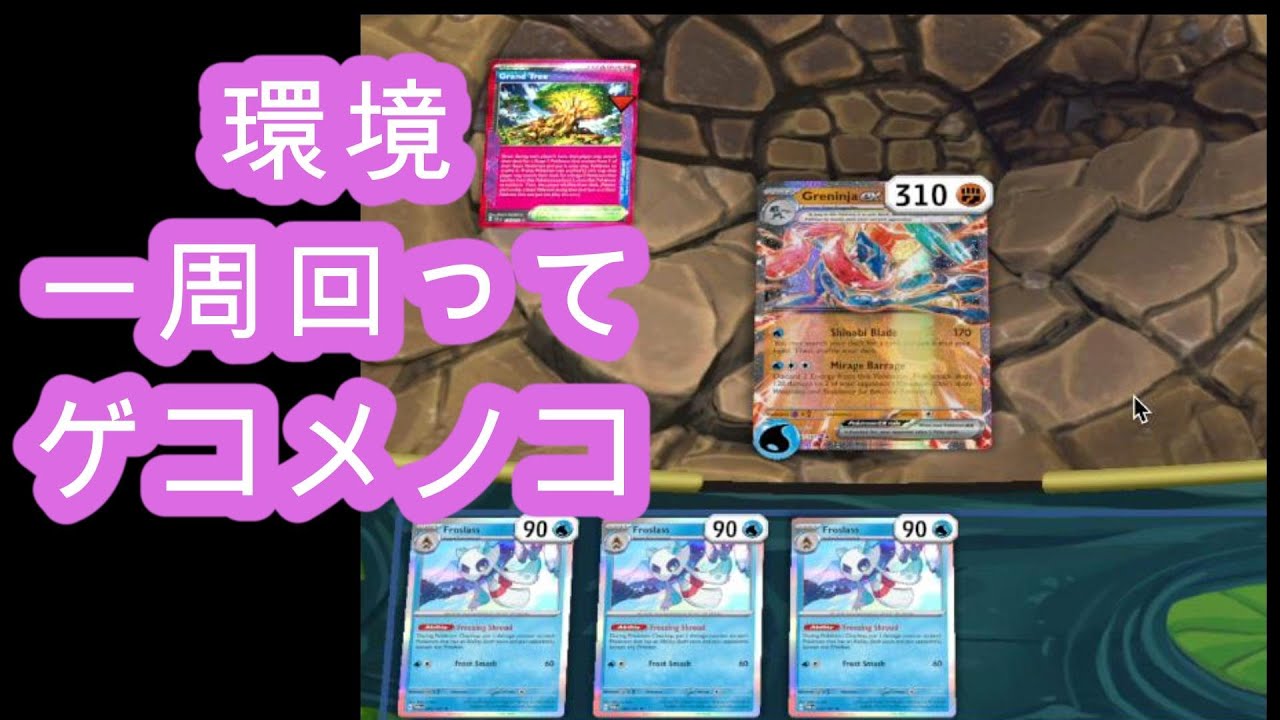 環境１周回ってゲッコウガのパートナーはユキメノコ