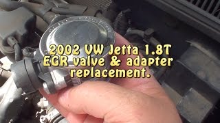 '02 Jetta 1.8T EGR valve and adapter replacement