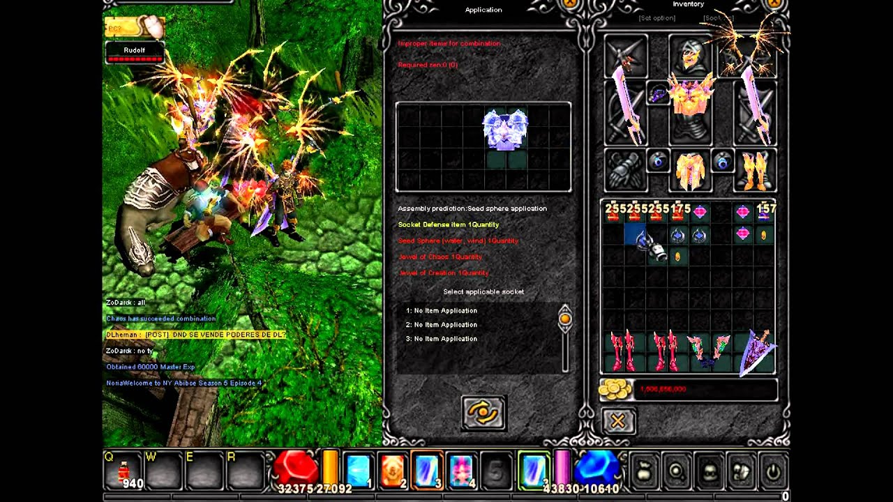 secret MU online seed sphere application YouTube