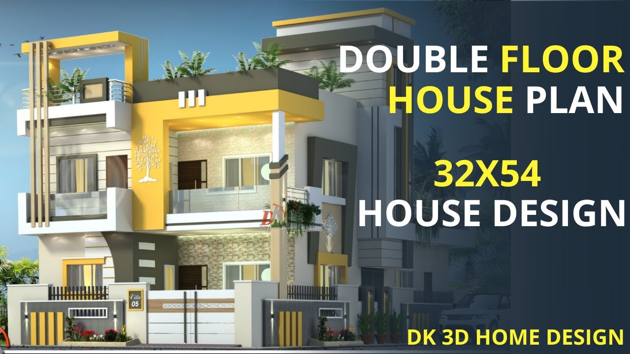 2 Storey House Design | Double Floor House Plan | 2 Floor House ...