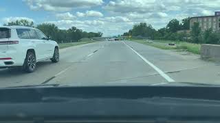 Driving I-74 through Davenport, IA and new Mississippi River Bridge