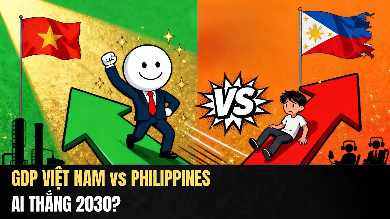 GDP Việt Nam vs Philippines: Từ Nghèo Gấp 4 Lần Đến Vượt Mặt — Ai Thắng 2030?