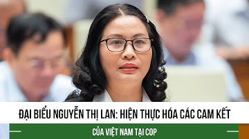 Đại biểu Nguyễn Thị Lan: Hiện thực hóa các cam kết của Việt Nam tại COP