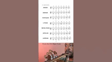 All 7 Major Scales Modes on Trumpet