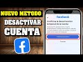 Cómo DESACTIVAR una CUENTA de FACEBOOK Temporalmente en 2025