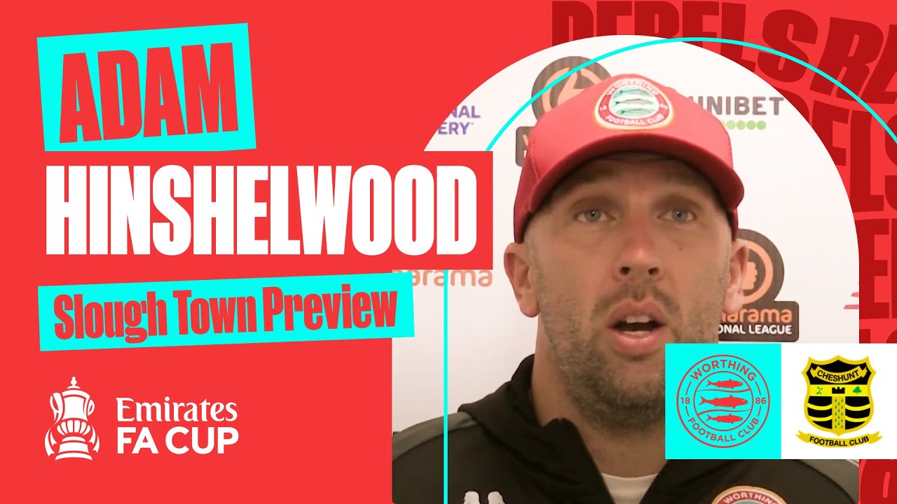 "It's a tricky tie and a great test" | Adam Hinshelwood | Slough Town | FA Cup Preview