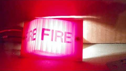 simplex 2904 flashing remote light. fire alarm test