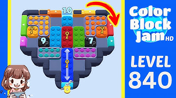 Color Block Jam Level 840 Solution Walkthrough
