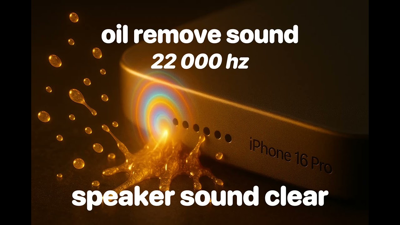 oil remove sound 22000hz speaker sound cleaning 