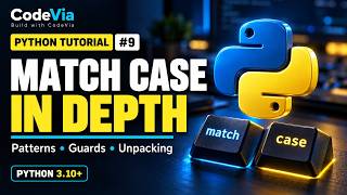 Python Tutorial #9 | Match Case in Depth | Patterns, Guards & Examples | CodeVia