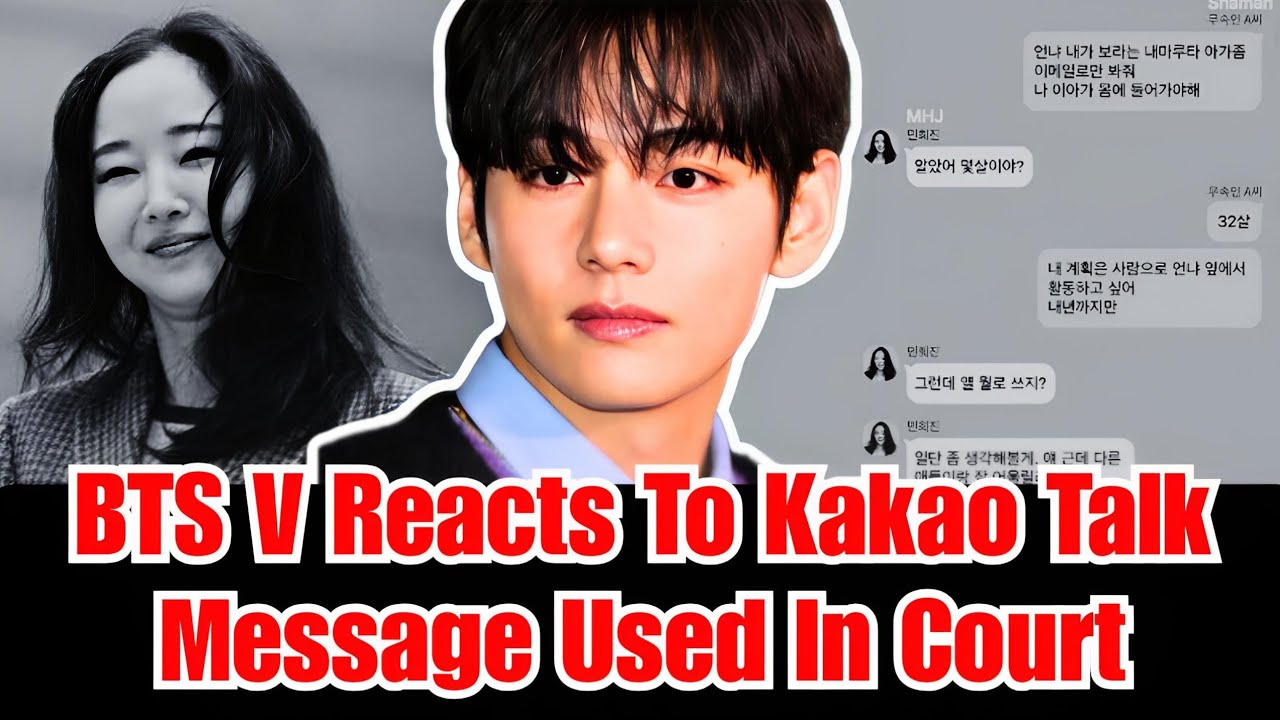 BTS V Speaks Out After Private Chat With Min Hee Jin Becomes Court