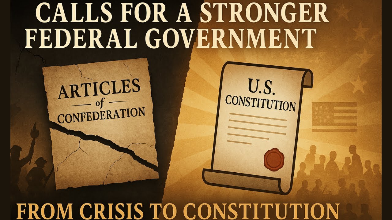 Calls for a Stronger Federal Government: From Crisis to Constitution | 3-Minute History Breakdown
