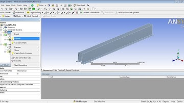 Ansys Workbench Linear Buckling Analysis Hat Section