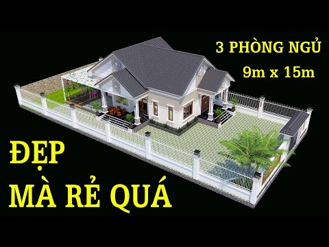 ĐÁNG XEM, ĐÁNG XÂY - MẪU THIẾT KẾ NHÀ CẤP 4 MÁI THÁI GIÁ 800 TRIỆU
