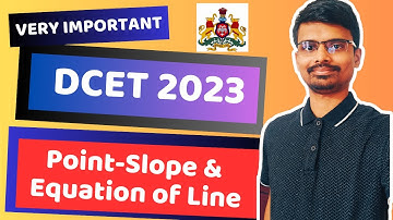 Finding Equation of Line | DCET 2023 Mathematics | V3 #dcet #dcet2023
