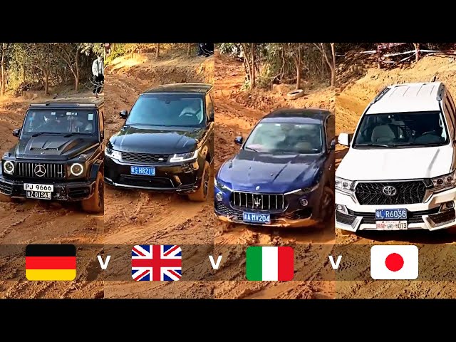 Mercedes v Range Rover v Maserati v Toyota: OFF-ROAD (4x4) BATTLE! class=