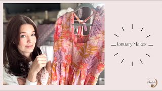 What I Sewed in January 2024 | Sewing Vlog | Sewing Catch up