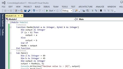 find the maximum  values in  vb.net